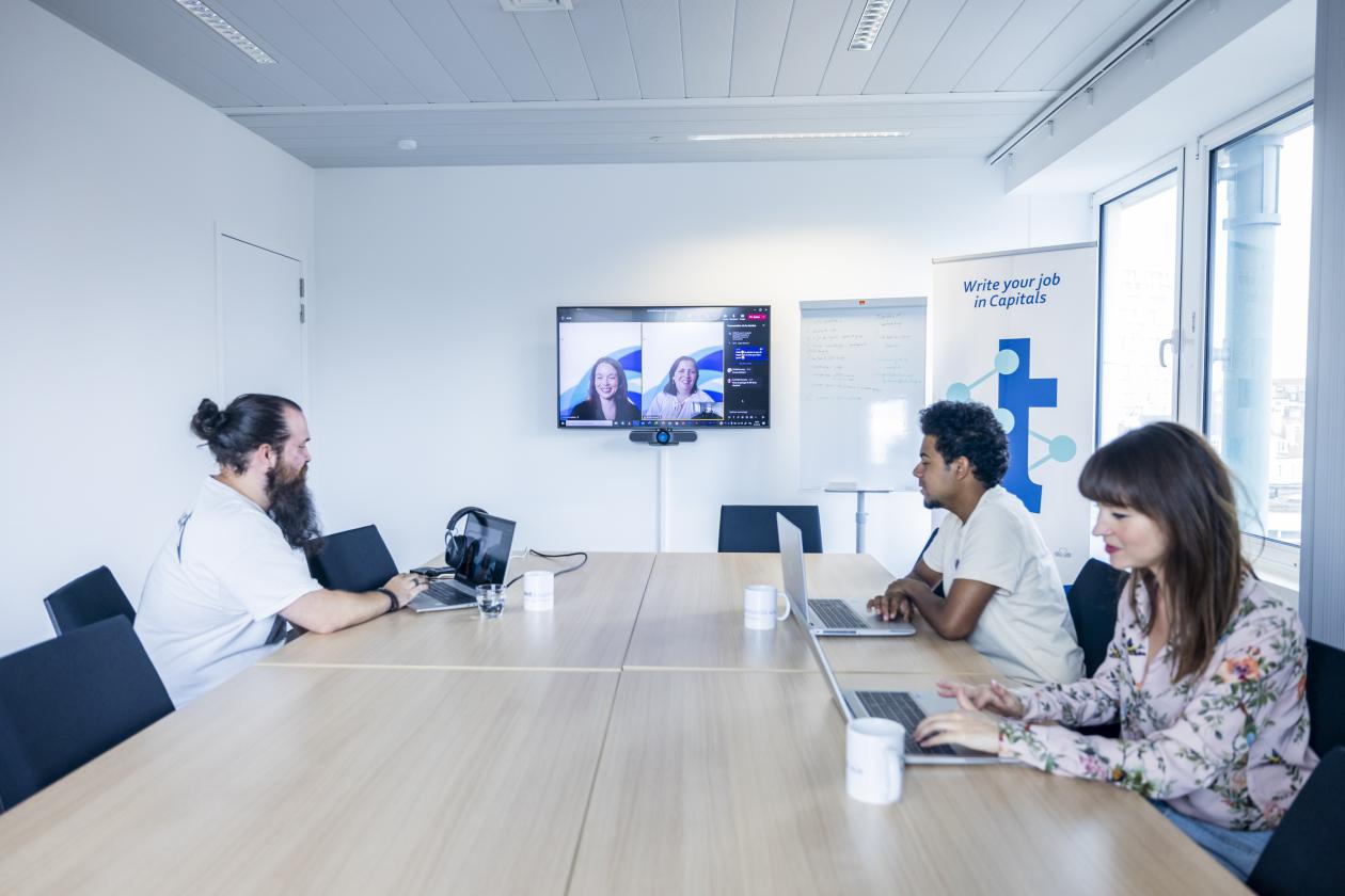 Le travail hybride chez talent.brussels